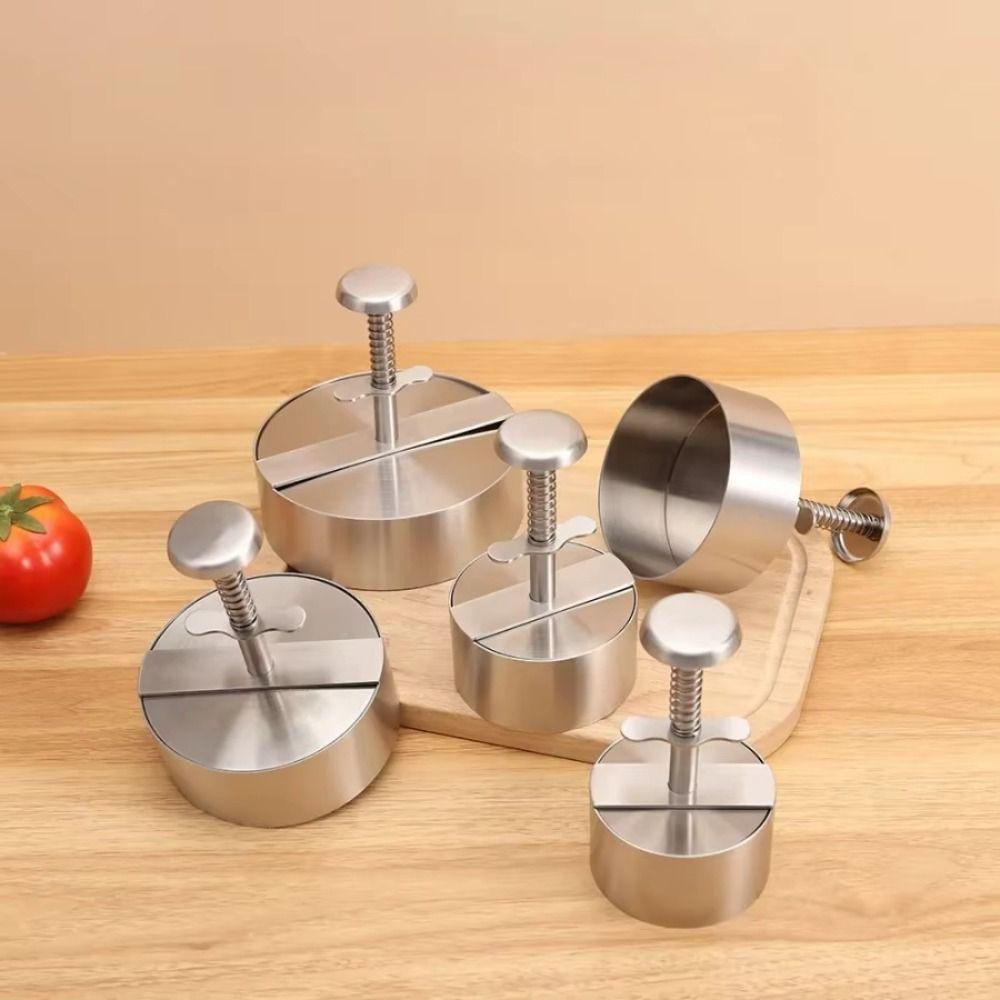 8/10/11/14cm Hamburger Press Mold Non-Stick Rice Ball Mold Thickness Burger Patty Maker  Meat Tool