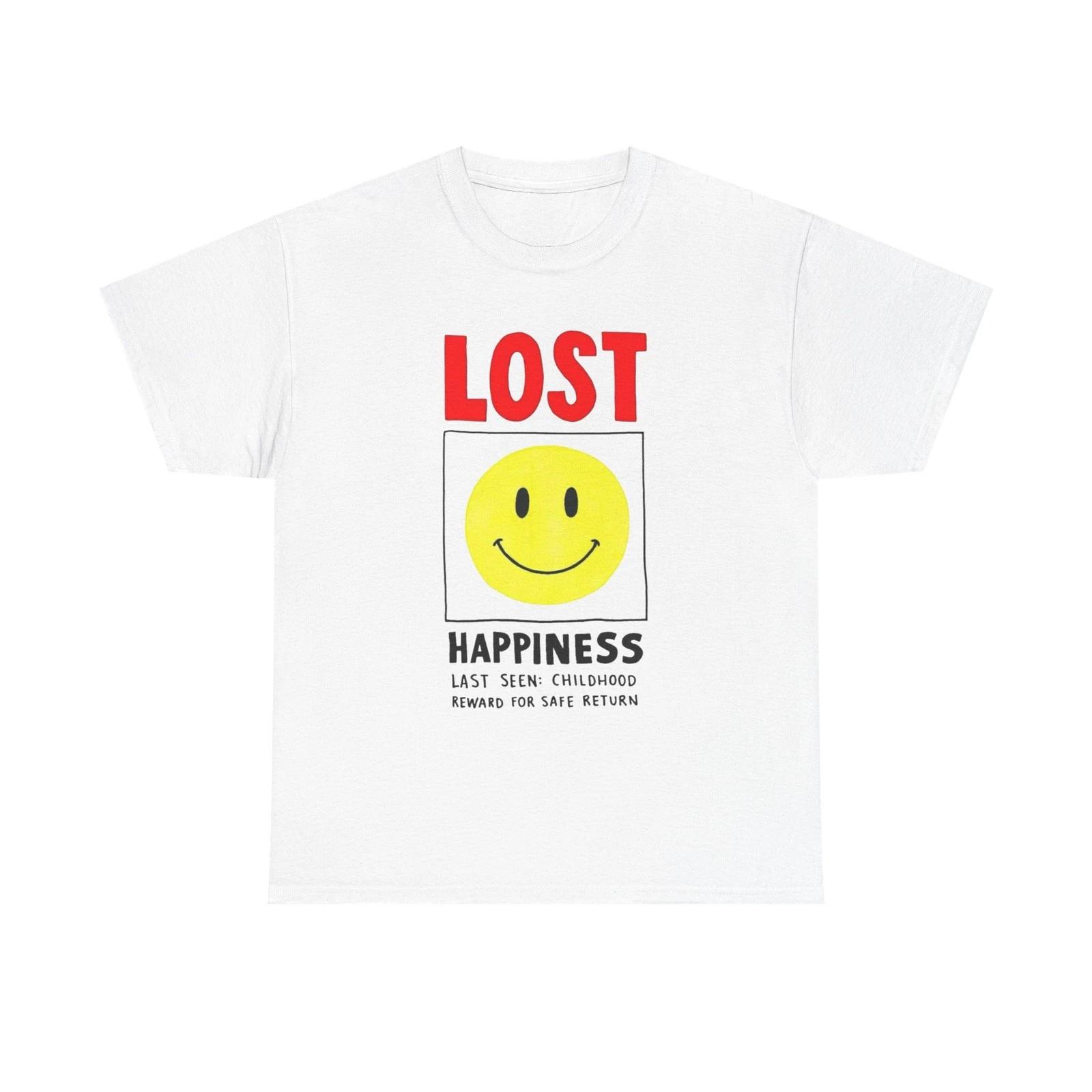 Lost Happiness Vintage Childhood Graphic T Shirt Unisex Heavy Cotton Gift New 2XL