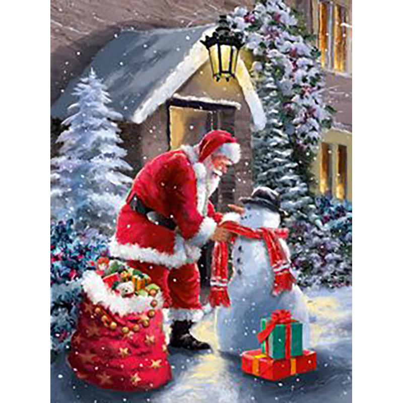 DIY Santa Claus 5D Diamond Painting Full Round Drill Christmas Gift Home Decoration Embroidery Cross Stitch Handcraft Art Kits
