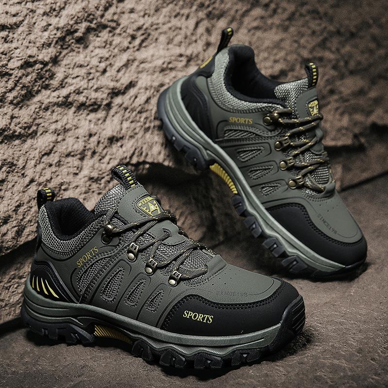 

2025 новые спортивные туфли мужские осенние для активного отдыха на открытом воздухе альпинизм отдых дышащие рабочие страховочные туфли с низким верхом спортивные туристические мужские туфли 44