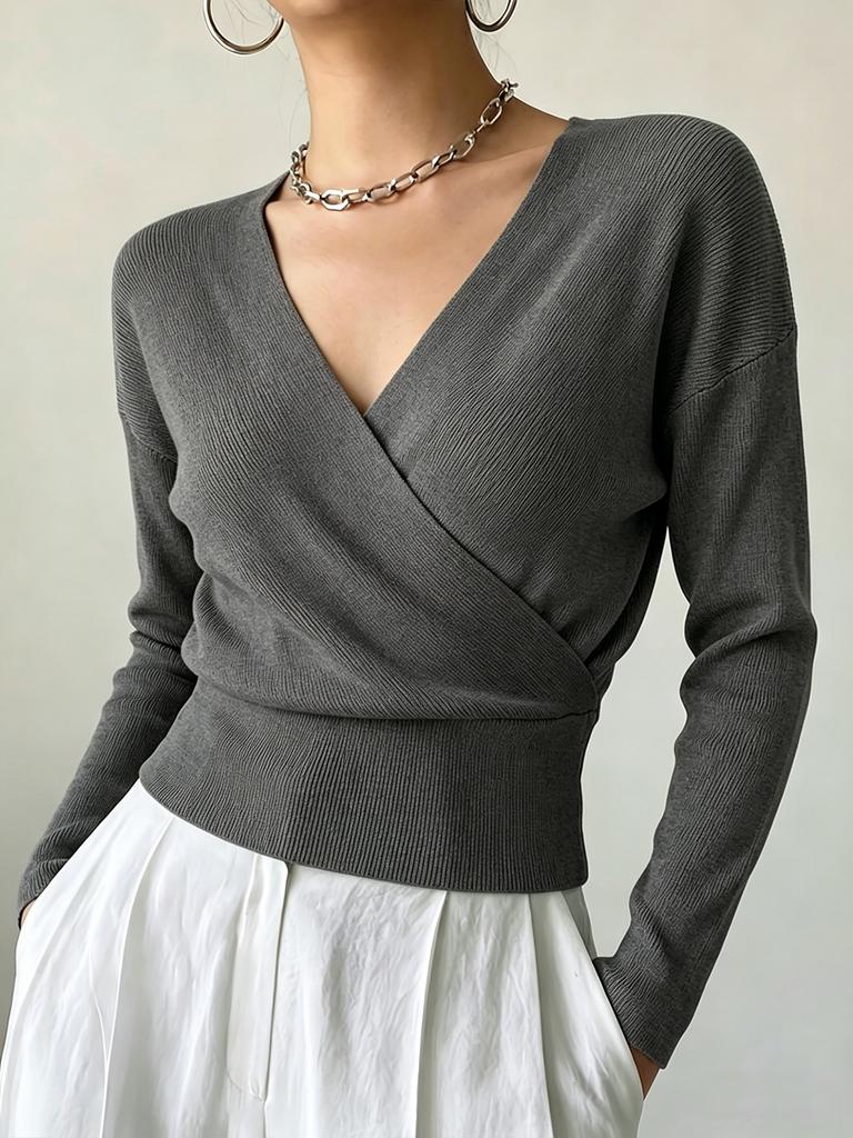Women's Knitwear, Solid Color, Long Sleeve