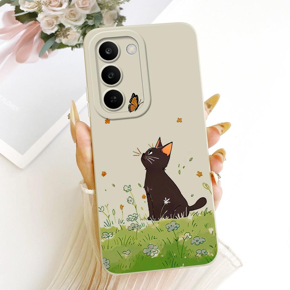 Für Realme C83 Niedliche Katze Blume Cartoon Handyhülle Für Realme C83 C 83 5G Weiche Silikonhüllen Stoßfänger