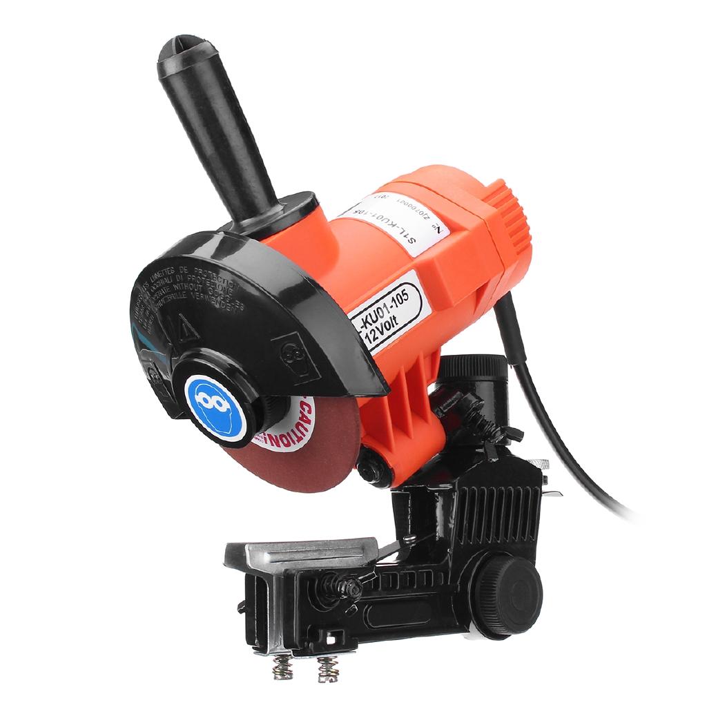 12V 4500RPM Electric Chain Saws Sharpener Bench Mount Grinder Wheel Tool 85W Brake Wood Power Tools