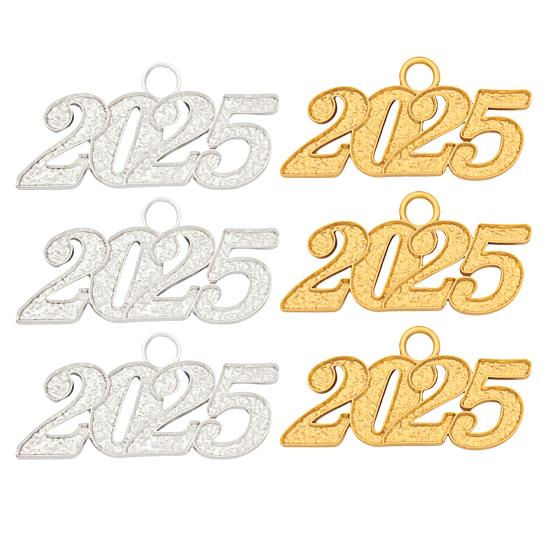 50 Buc Pandantiv DIY 2025 pentru Pălărie Brățară Colier Accesoriu Bijuterii Charm Cadou de Anul Nou Kit de Artizanat Pandantiv Număr Mini Bijuterii Realizare Sigilii Charms