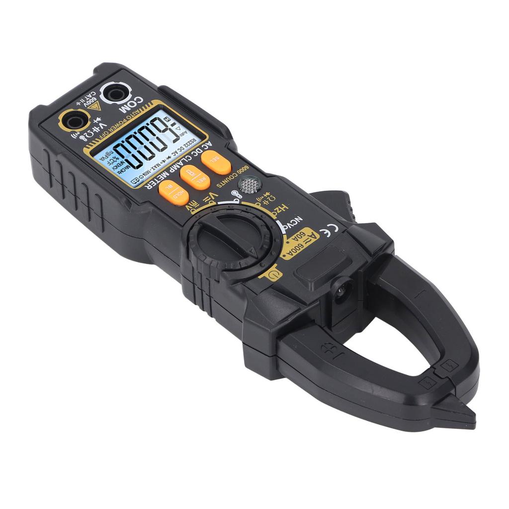 Digital Clamp Meter Multimeter 6000 Count LCD AC DC Volt Amp Diode Temp Hz Ohms Capacitance Tester Electrican Tool PN108