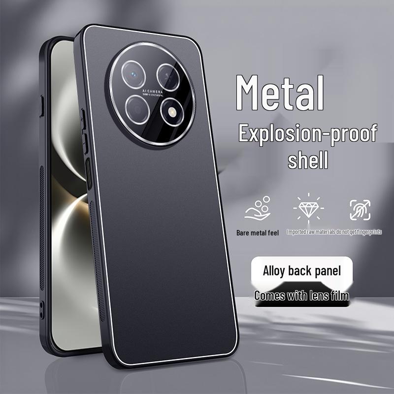 Enjoy 90 Pro Max Huawei 90 Plus Case: Built-in Lens Film, Metal Frosted, Full Coverage, Anti-Drop
