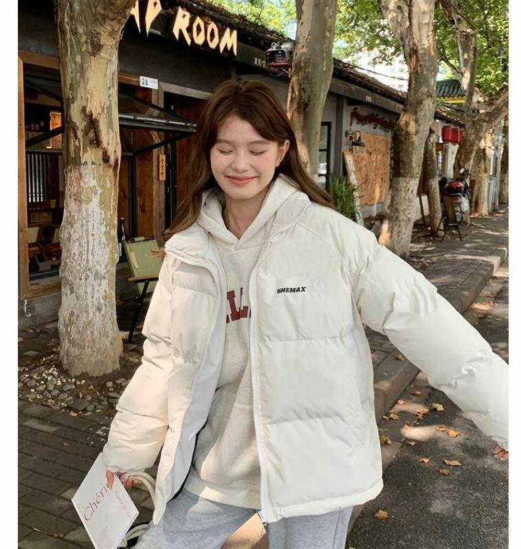 2025 Winter Women's Petite Loose-Fit Down Cotton Jacket - Casual Short Style