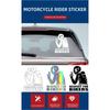 Nálepka Rešpekt pre motorkárov - Skvelá nálepka pre motocyklistov na auto/motocykel