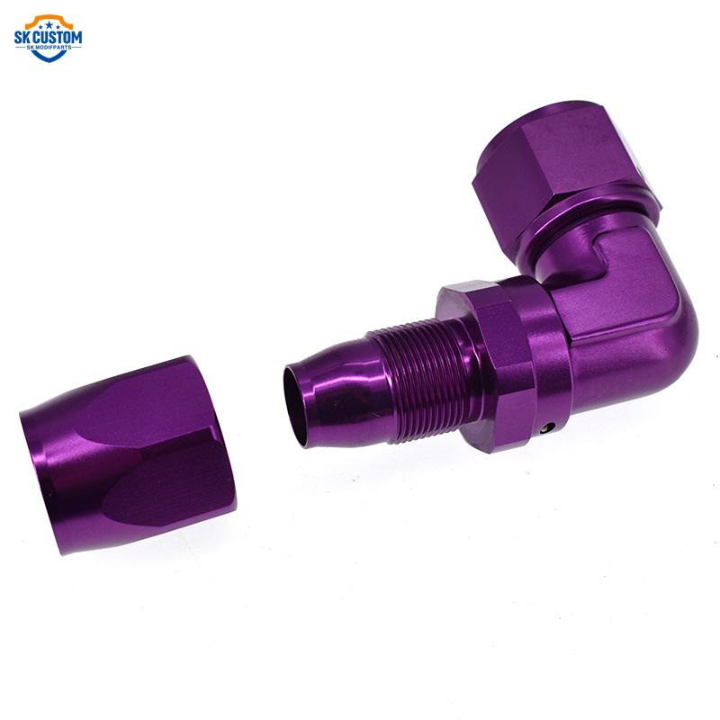 Aluminum Racing Car Connector AN6/AN8/AN10 90°/45° Right Angle Adapter