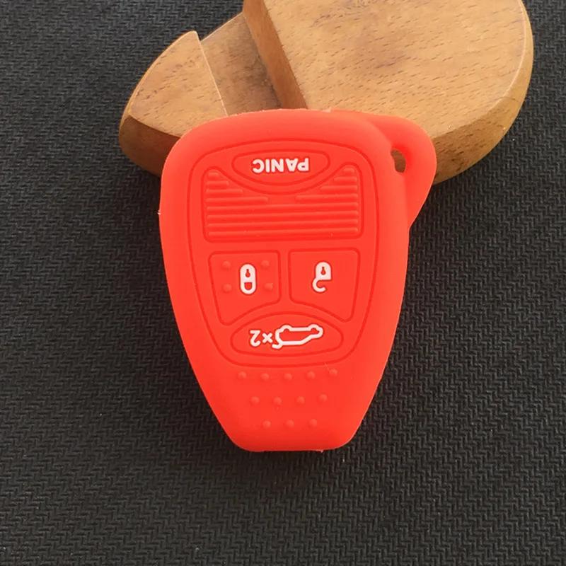 4 Buttons Silicone Flip Remote Key Case Shell For Dodge for Jeep Commander Grand Cherokee Chrysler Aspen 300 Fob Key