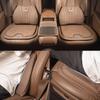 Hijk1 VW Car Leather Seat Cushion Lumbar Cushioning Soft Pad For Volkswagen Polo Golf GTI CC Tiguan Arteon Passat Jetta Touareg ID.3