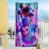 Cyberpunk Heroes Unite Beach Towel Quick-Dry Soft Microfiber Comfortable Lightweight