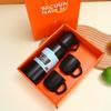 Vacuum Thermos Cup Set of 304 Stainless Insulated Bottle Gift Set of Office Business Stylish Coffee Mug Portable Travel Water Bottles