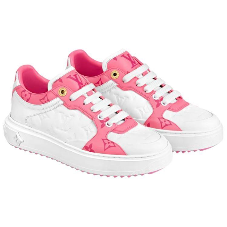 Louis Vuitton Time Out Low Top Stylish Skateboarding Shoes Women's Rose 1AB33E