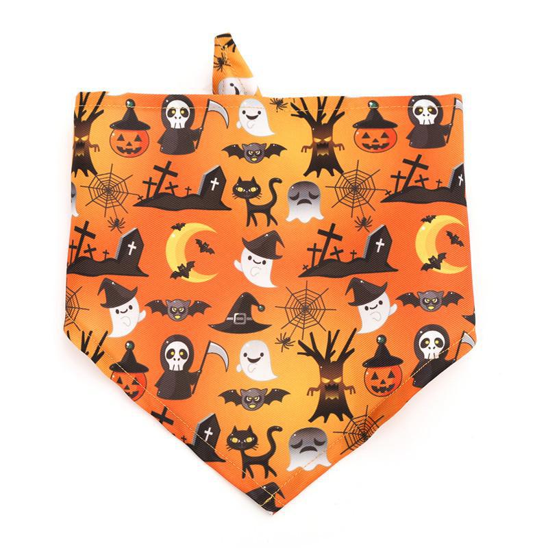 International Halloween Pumpkin Dog Bandana Scarf