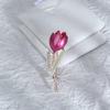 1 Pcs Diamond Studded High-end Brooch Women's Scarf Buckle Alloy Chest Flower Cartoon Fashion Versatile Pearl Rhinestone