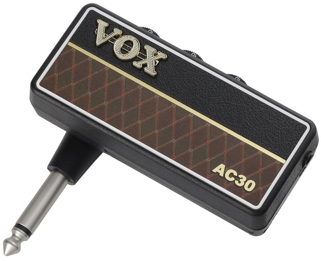 VOX kytarový sluchátkový zesilovač amPlug2 AC30 Kompaktní zvuk/žádné kabely/domácí praxe/napájení z baterie/vestavěné efekty/vintage AP2-AC