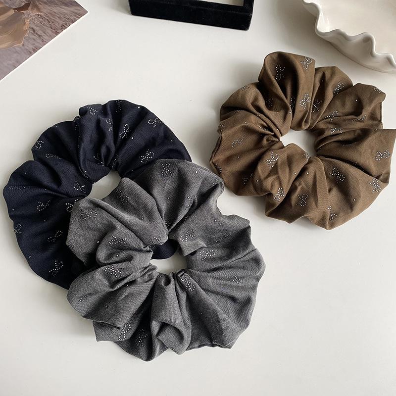 Luxury Bowknot Diamond Hair Rope: Chic Autumn-Winter Accessory