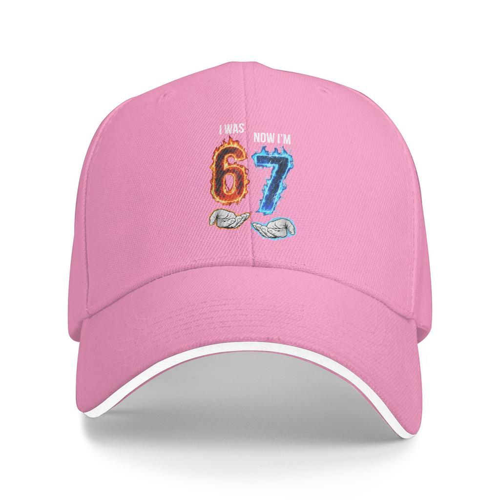 I was 6 Now Im 7 Meme Hands 7th Birthday Flames Fire Baseball Cap  Fashion UnisexTeens Trucker Hat Print Baseball Caps Present