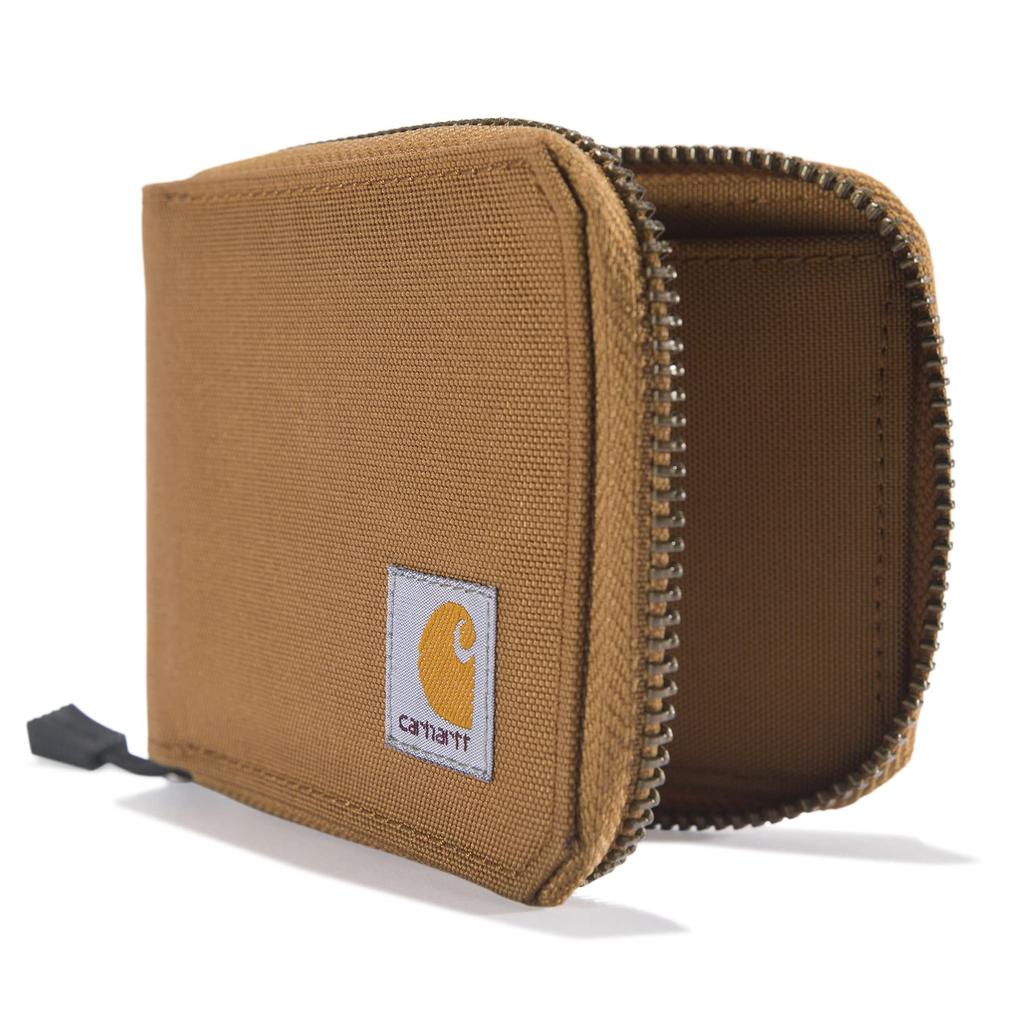 Carhartt Lässiges Canvas Reißverschluss Langlebiger Reißverschluss Carhartt Einheitsgröße Herren Geldbörse, Geldbörse, Braun,