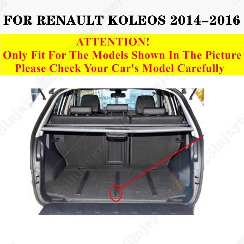Sinjayer Car AUTO Trunk Mat ALL Weather Tail Boot Luggage Pad Carpet Flat Side Cargo Liner Cover Fit For Renault Koleos