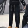 Plus Size Women Thick Denim Harem Pants Vintage Commute Loose Slimming Jeans