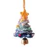 Knitted Christmas Tree Ornament Festival Hanging Decoration for Door Auto Interiors Winter Holiday Party Centerpieces