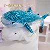 Simulation  Sea Animals White Whale Blue Shark Plushies Doll Realistic Long Pillow Soft Stuffed Fish Toys Birthday Gifts