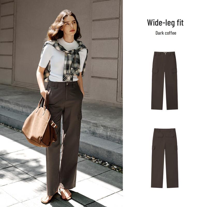 Semir Women's High-Waist Wide-Leg Cargo Pants