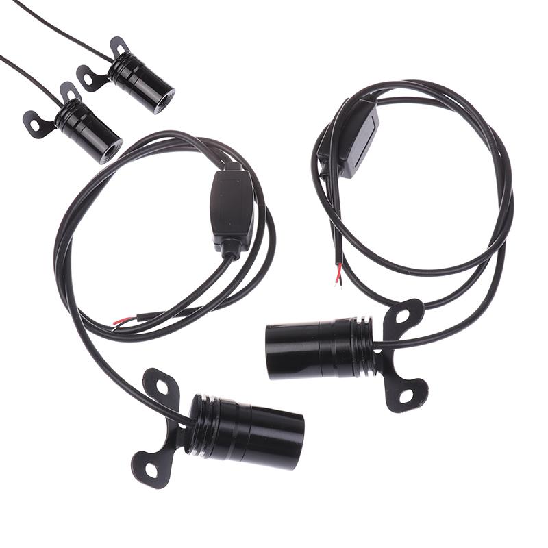 2 Stück Antikollisions-Laserlicht Motorrad Engelsflügel LED Projektionslicht Elektroauto Straßenmodifikation Willkommensdekoration