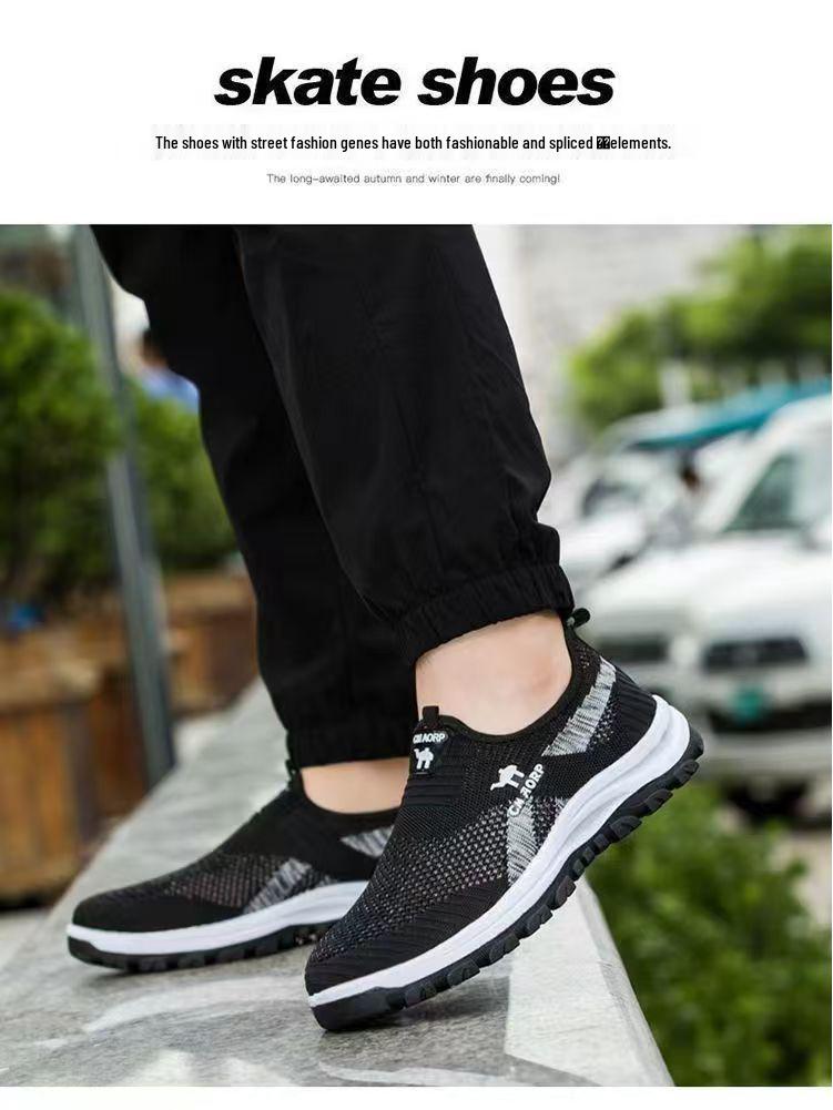 2025 Summer Men's Breathable Mesh Slip-Resistant Casual Walking Shoes