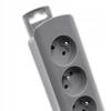 Qoltec 6-Socket Power Strip | 1.8m | Gray