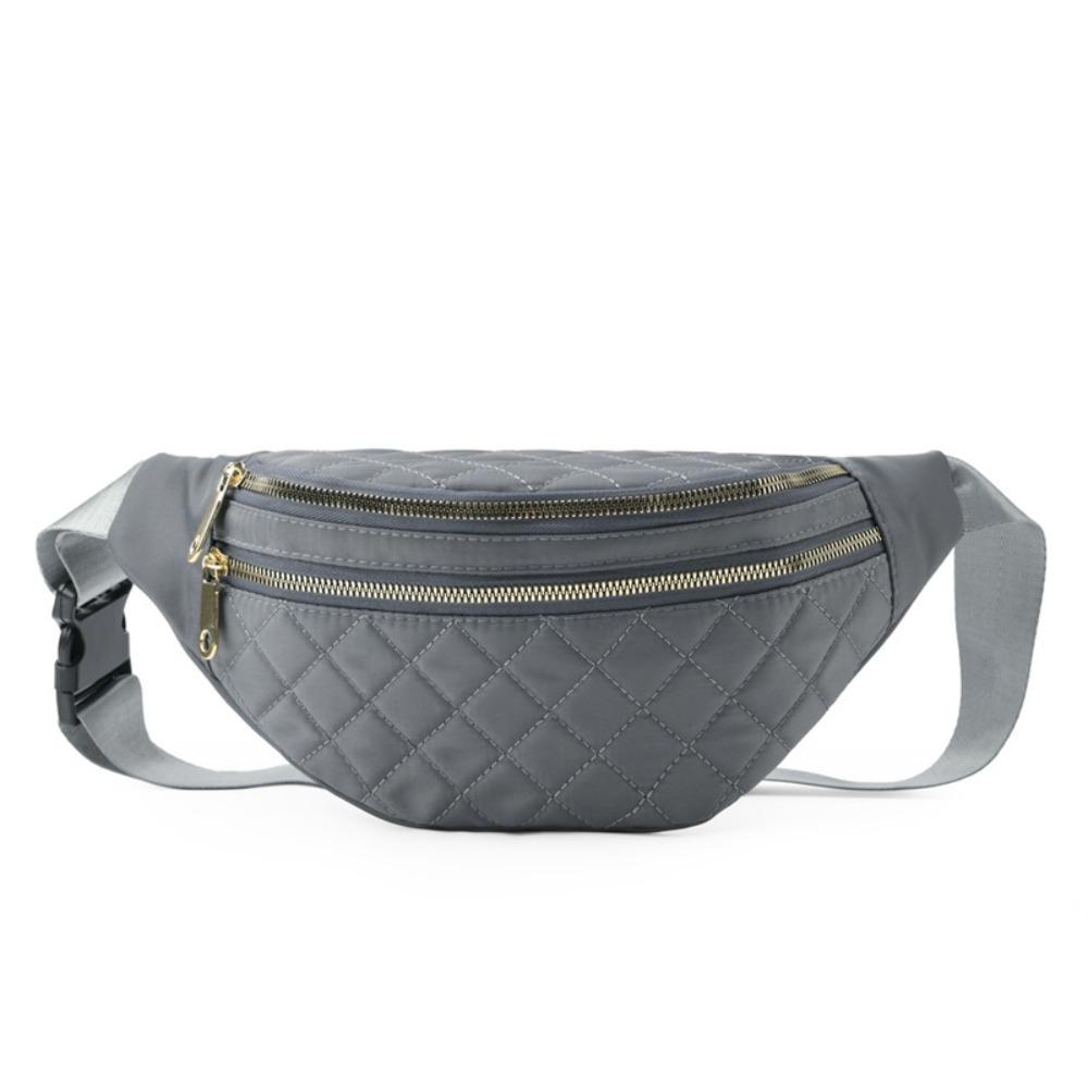 Fashion Unisex Version Waist Bag Waterproof Oxford Fanny Bag Motion Checkered Handbag Casual Chest Handbag Outdoors Accessories