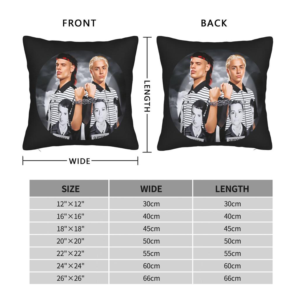 CA7RIEL & Paco Amoroso Papota Tour Pillow Cover Cute Funny Pillow Case For Sofa Home Decor Graphic Pillowcases Gift Idea