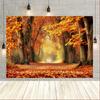 2D Flat Design 1 Piece Autumn Forest Background Birthday and Family Photos