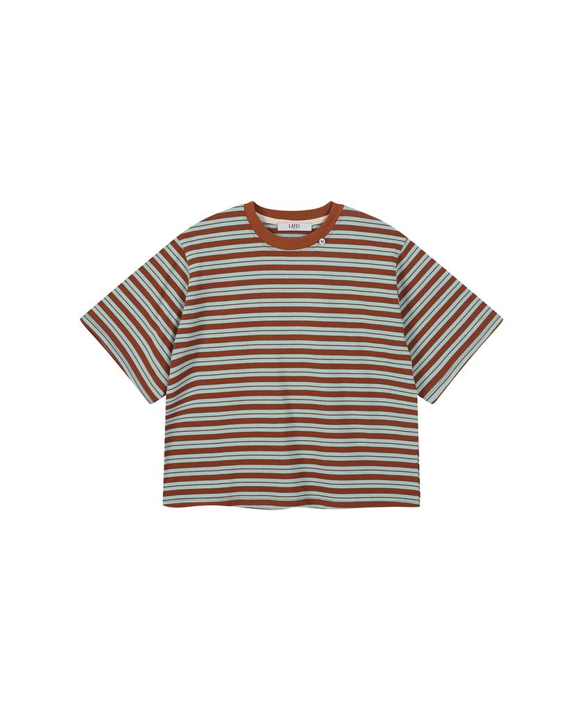 LAFELSORTOF Striped Round Neck T-Shirt