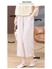 Women's 2025 Retro Linen Wide-Leg Pants - Summer/Fall Plus Size Casual Straight Leg