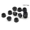 10 stuks zwarte rubberen ronde kast instrument koffer voeten voet ronde bumpers pads