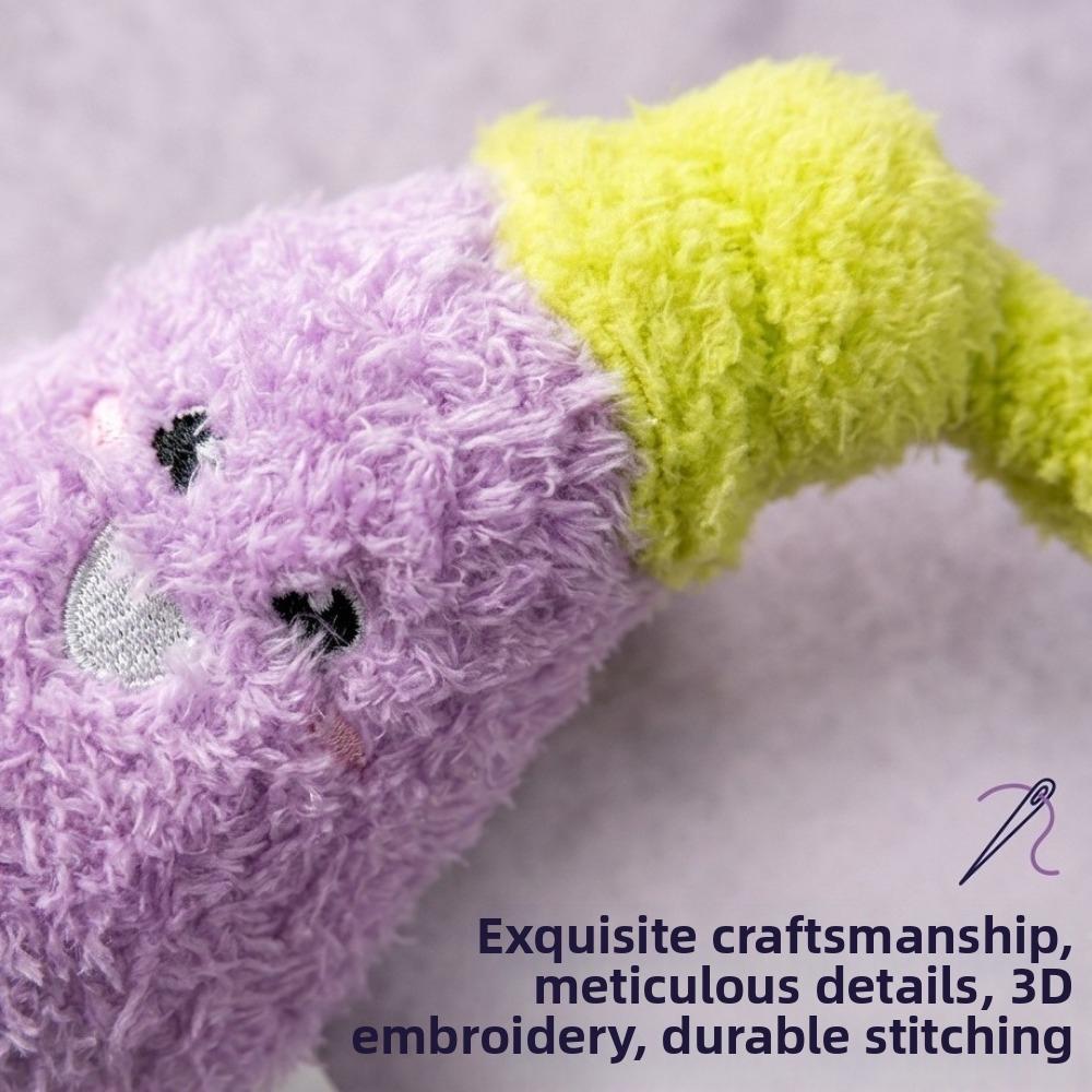 Eggplant Shaped Squeaky Dog Toys Adorable Interactive Cat Toys Cat Teaser Toy Entertainment