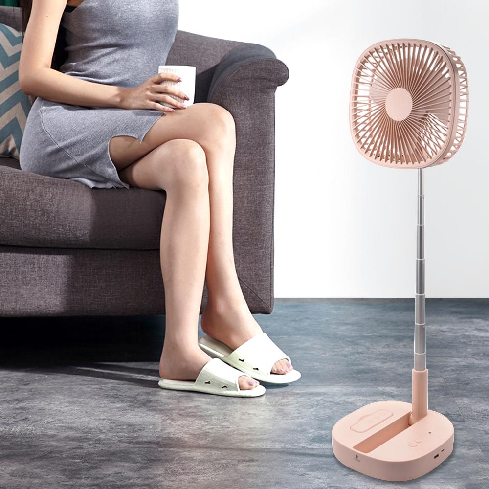 Folding Stand Fan with Remote Control Mini Telescopic Fan USB