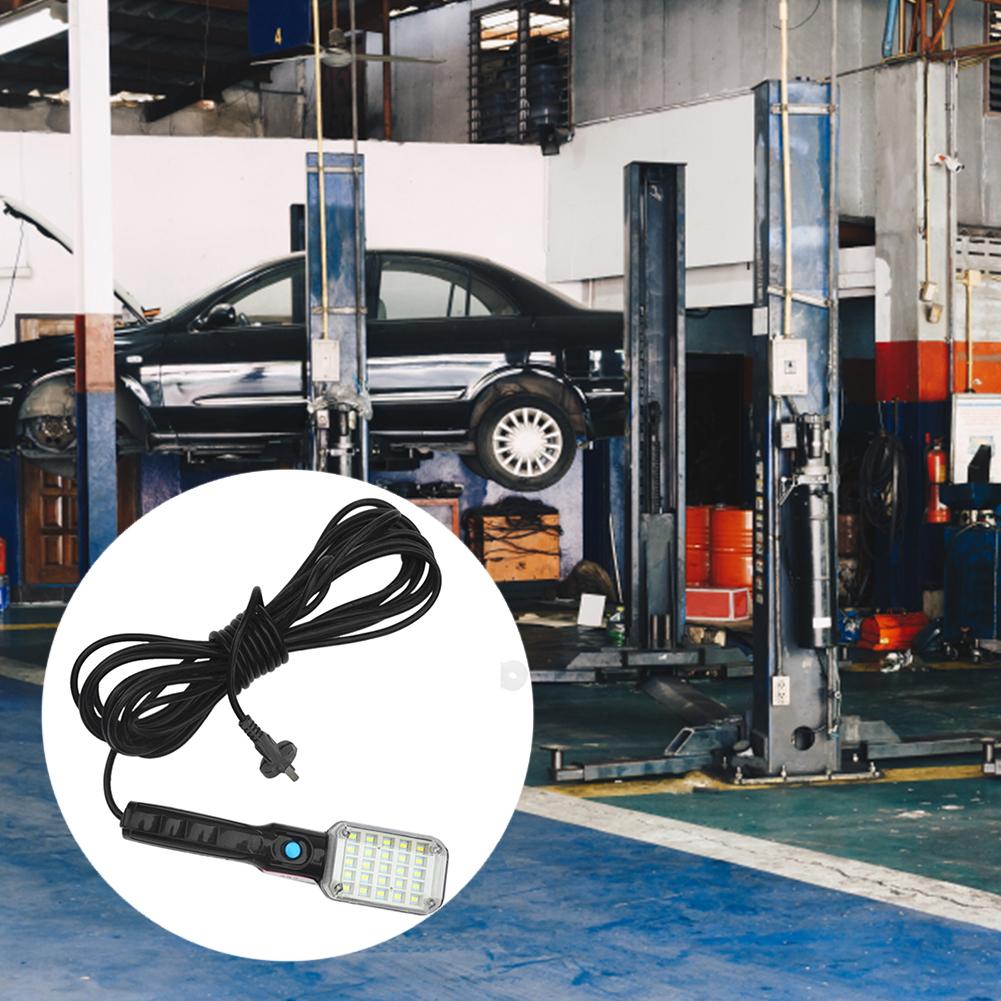 

AC 220V LED Worklight with Magnetic Base 12.5W Inspection Construction Light Portable Handheld Torch with Hook for Car Repair 290x115x105g чёрный