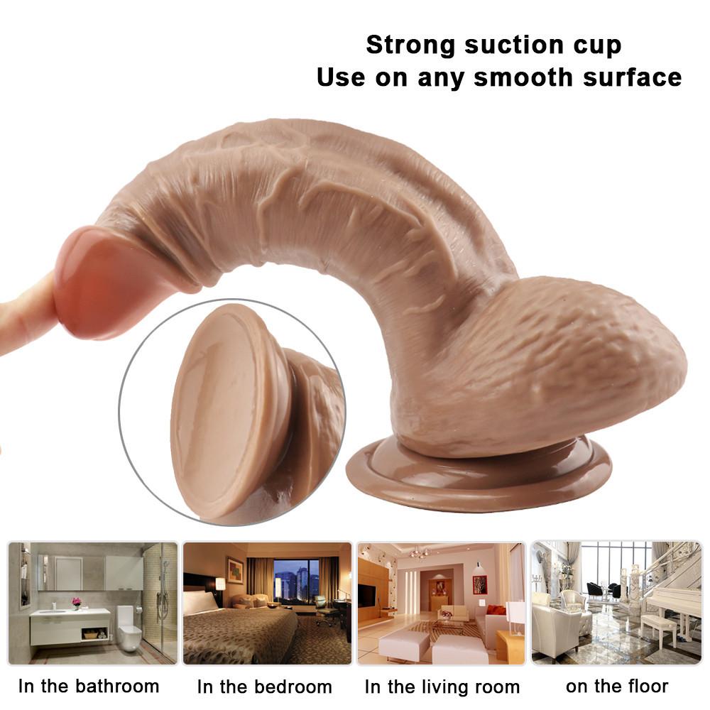 Realistischer Dildo, gute Qualität, großer Schwanz, Penis, Anal-Sexspielzeug für Frauen, Lesben, Vagina, Orgasmus, Masturbation, Erwachsener-Shop
