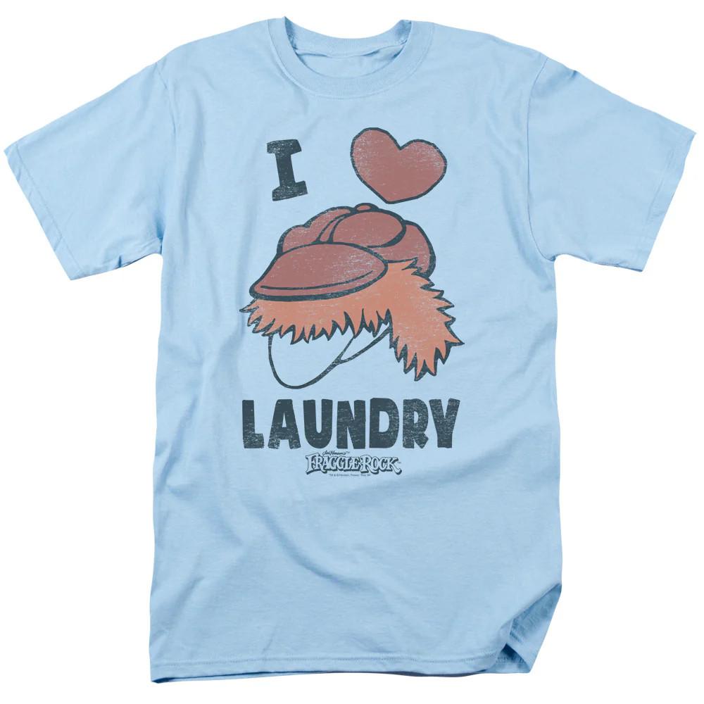 Fraggle Rock Laundry Lover Mens T Shirt Light Blue Unisex T-Shirt XXXL
