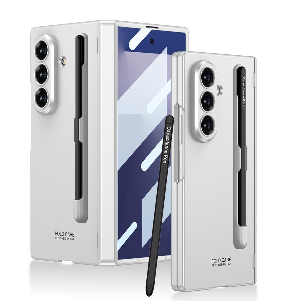 Etui na telefon komórkowy Samsung Zfold7 Magnetyczne składane Pełne kapsułkowane Folia Zawias wału Gniazdo na długopis z długopisem