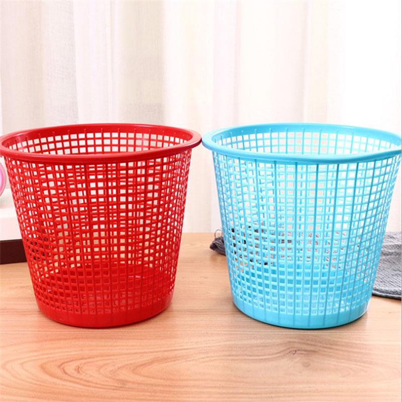 Round Mesh Plastic Waste Basket for Home and Office 26CM Width x 23CM Height