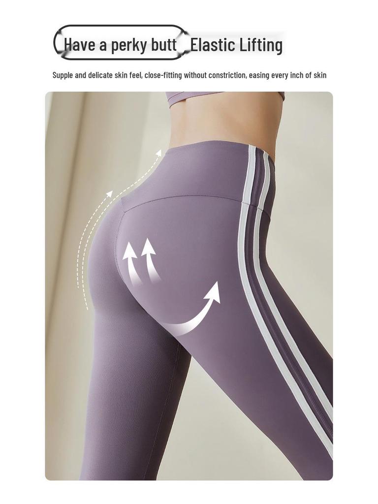 Damski Zestaw Spodnie Micro Flare do Jogi w Bloki Kolorystyczne i Top