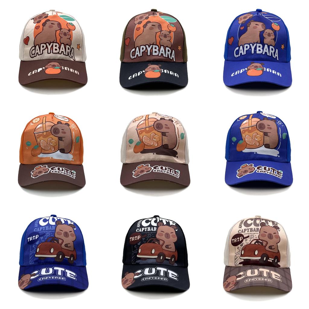 Capybara Children Baseball Hat With Sunshade Breathable Cotton For Outdoor