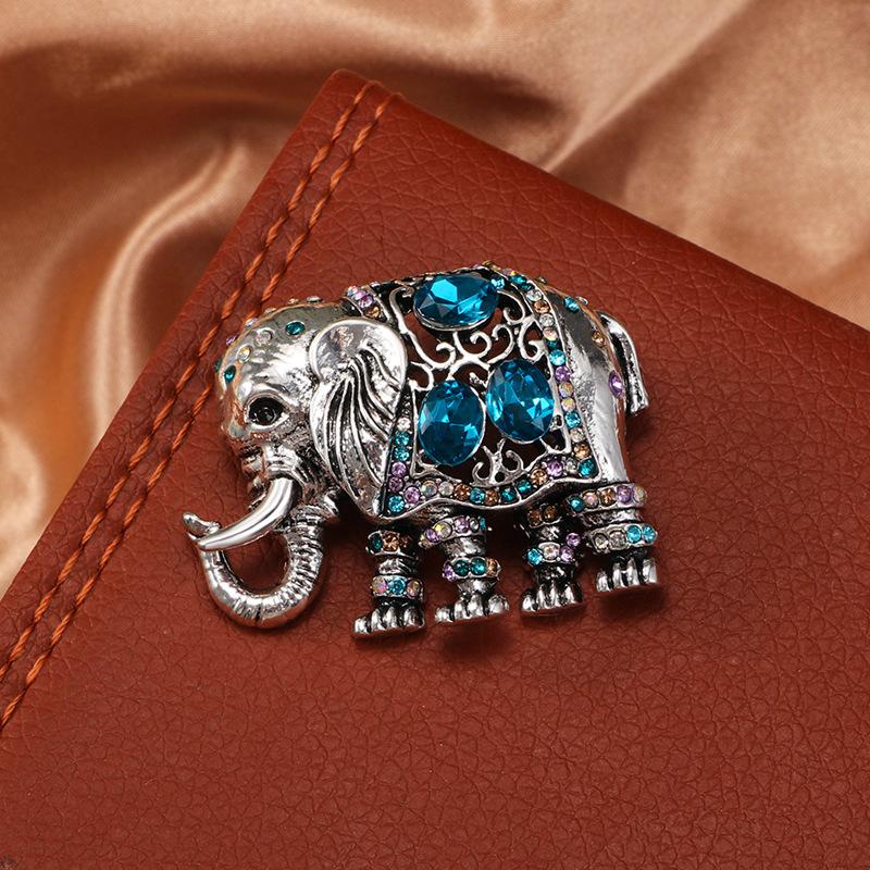 Retro Elephant Feminine High-end Auspicious Animal Jewelry Accessories Brooch