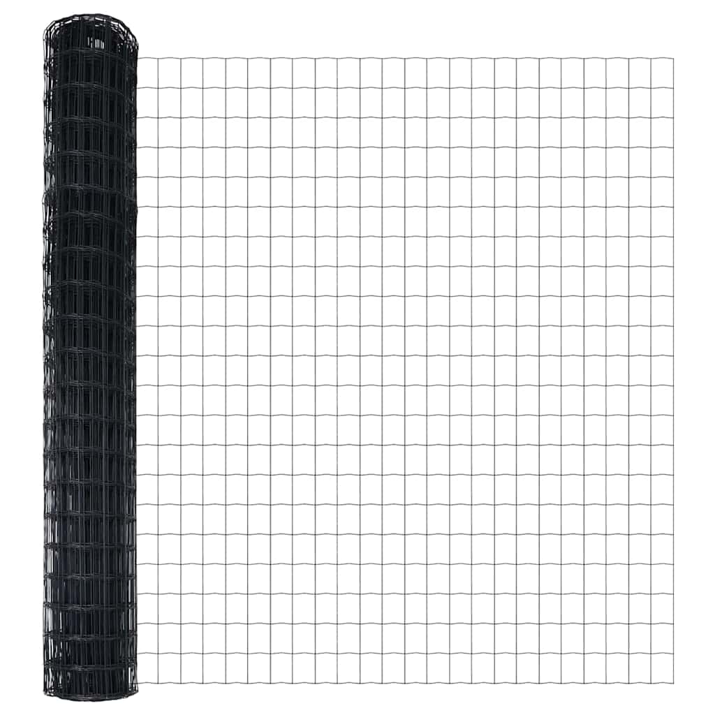 Euro Fence Black 1.6 X 10 M PVC Coated Iron