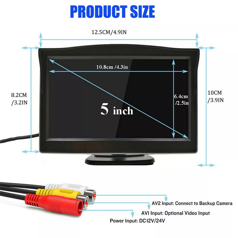 

Автомобильные аксессуары камера заднего вида беспроводная автомобильная система заднего вида HD парковки ночное видение + 5 монитор